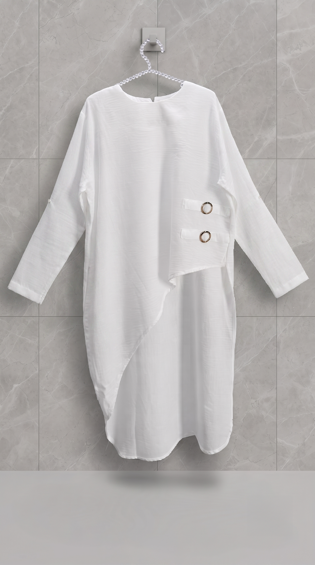 Sabrina Linen Blouse in White