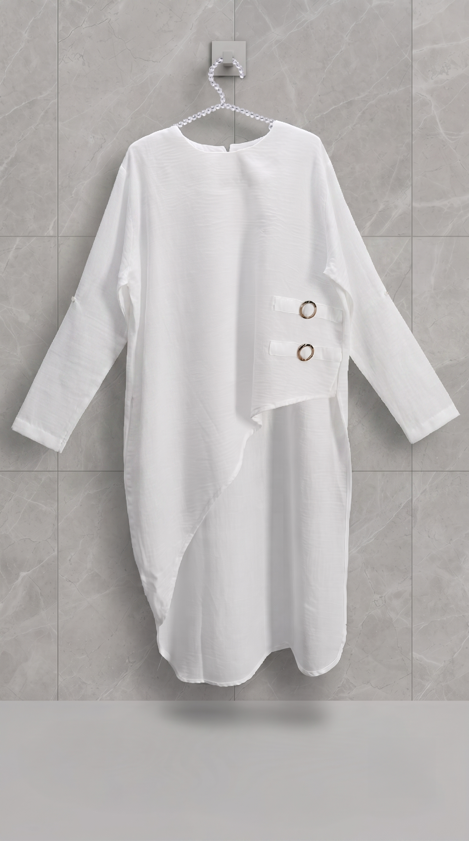 Sabrina Linen Blouse in White