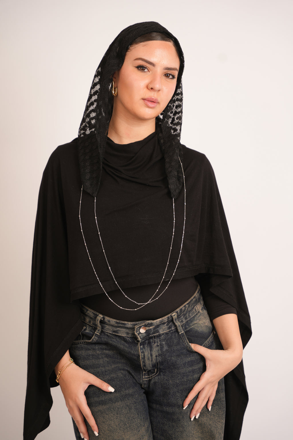 Evening Balaclava in Black