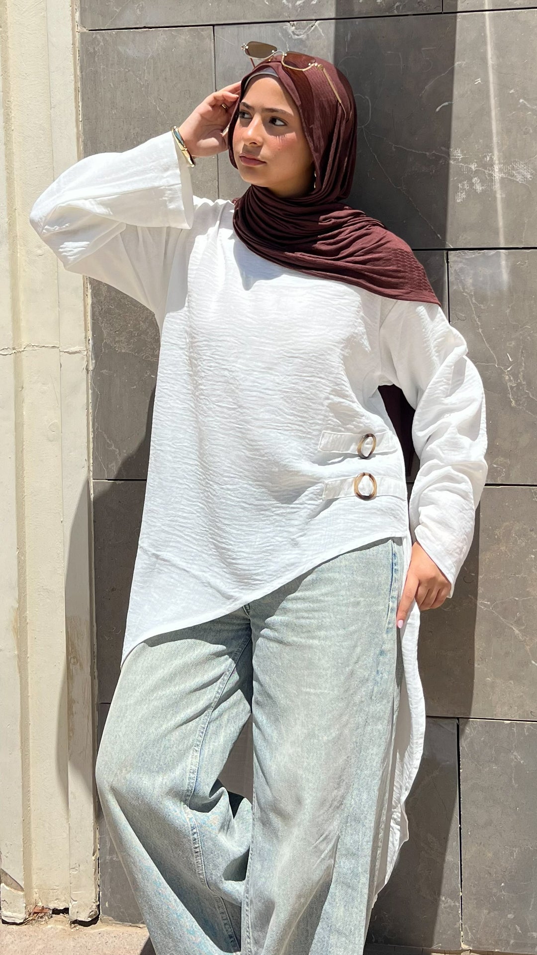 Sabrina Linen Blouse in White
