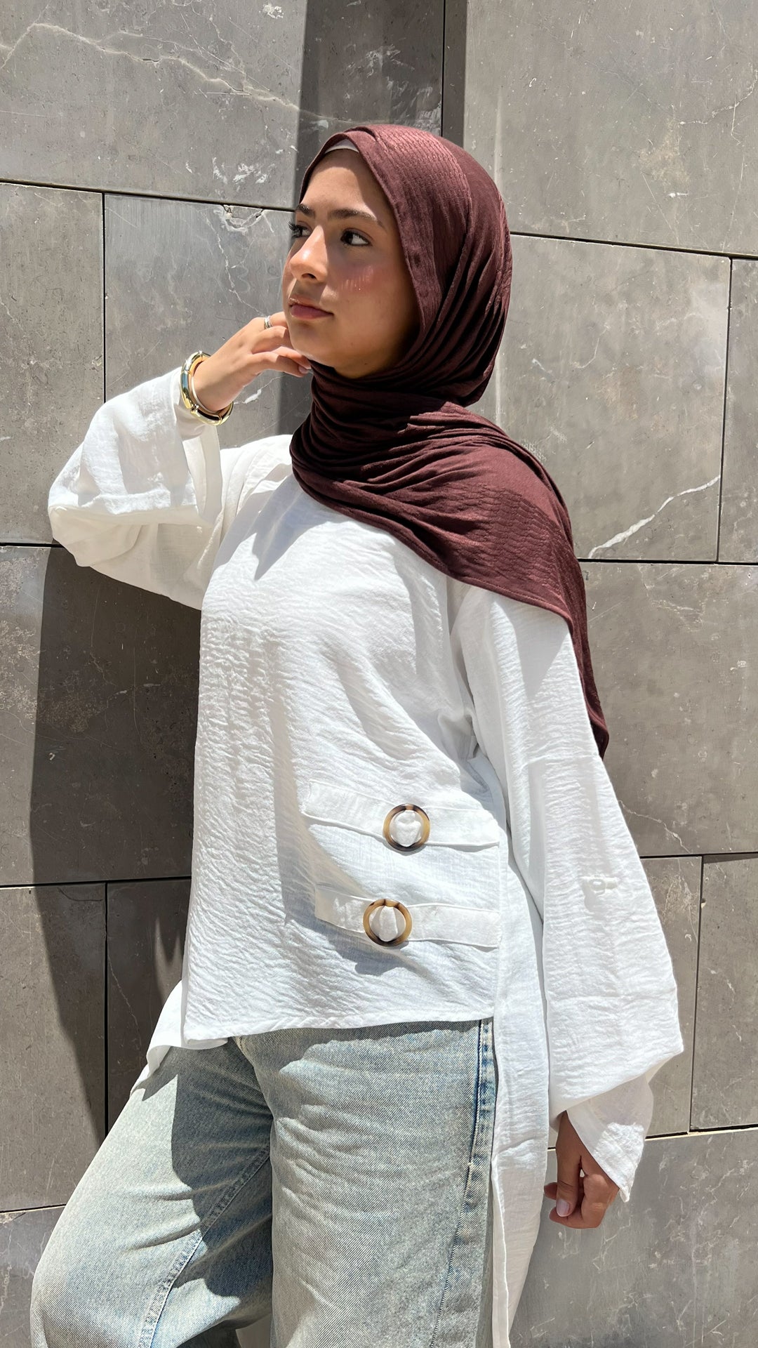 Sabrina Linen Blouse in White