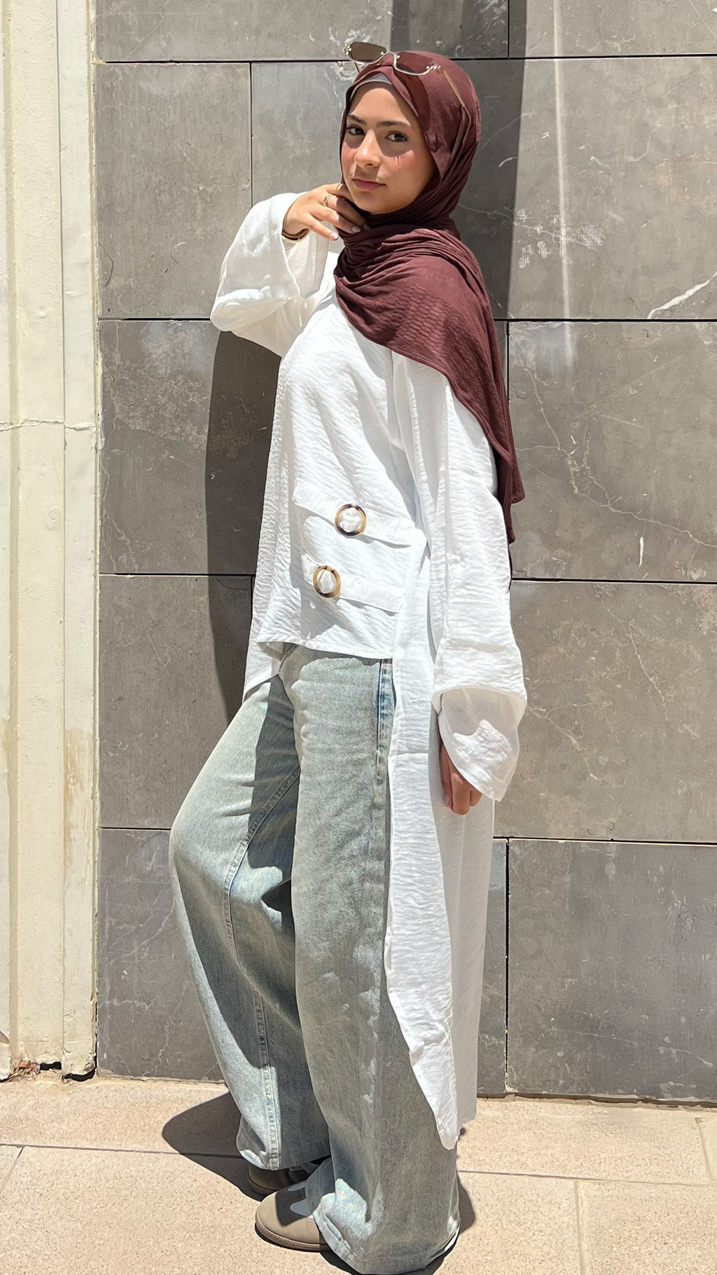 Sabrina Linen Blouse in White